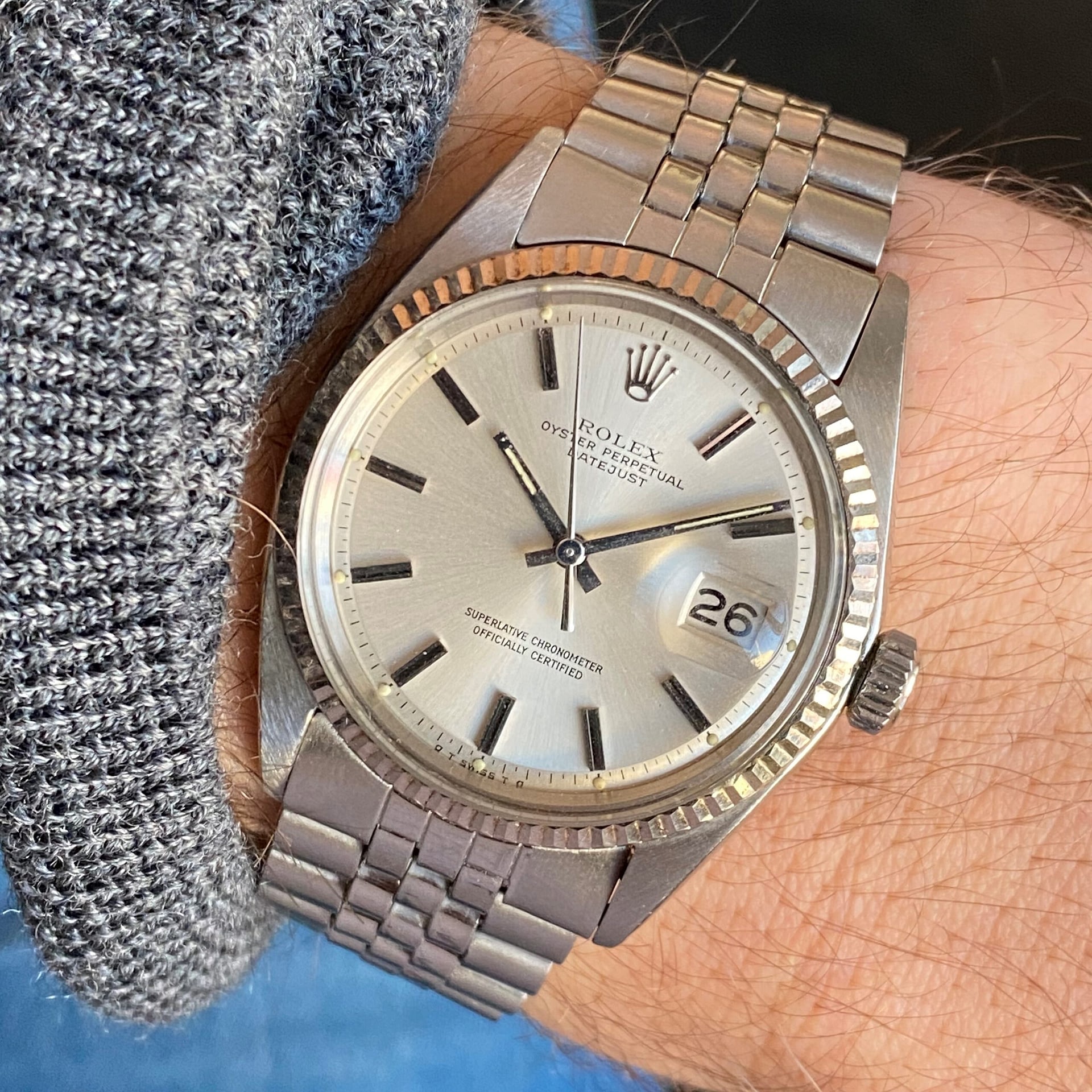 Rolex Datejust 1601 Silver Sigma Dial 1972 - Timeless Timepieces